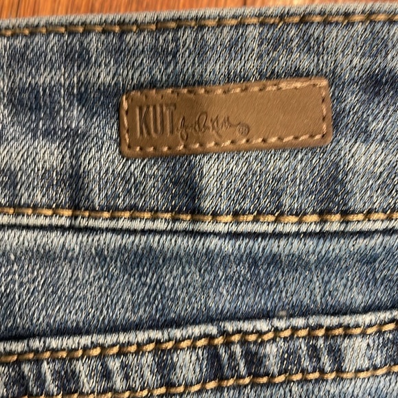 KFTK Catherine Boyfriend Plaid Patch Jean - Picture 10 of 11